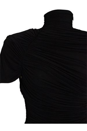 Long black viscose dress FRANCESCO MURANO | 550T06999
